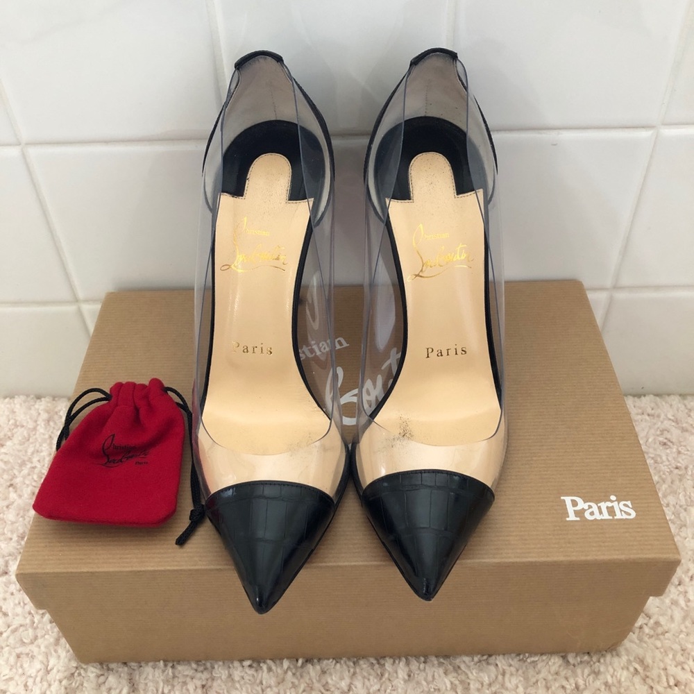 Christian Louboutin Debout Croco Lucido